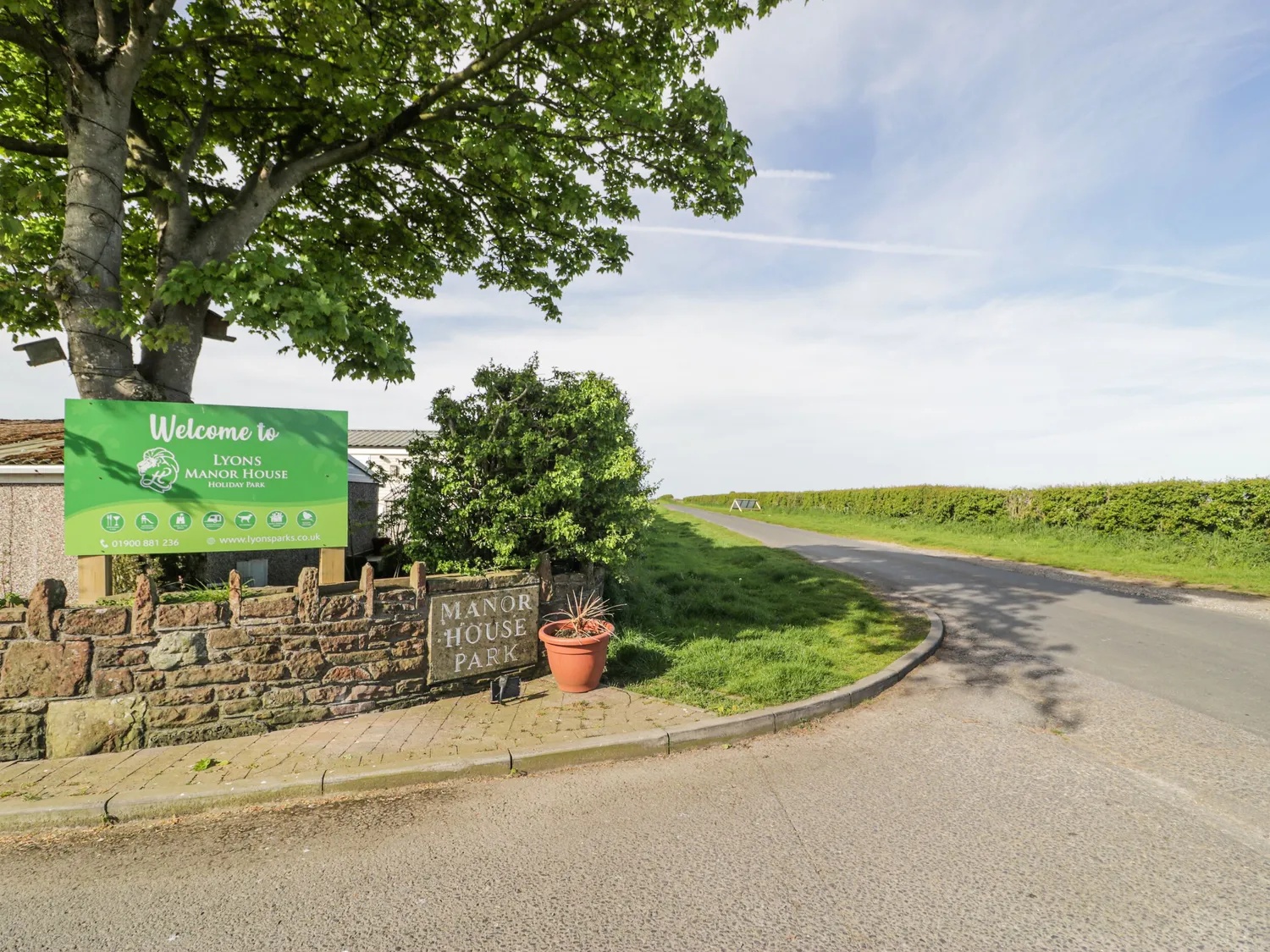 Entrance of Manor House Holiday Park